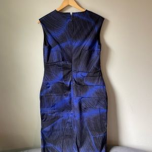 ODEEH Blue Foliage Midi Dress Size 40 (DE), 12 (US)